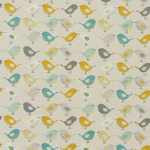 Birds Ochre Fabric by the Metre